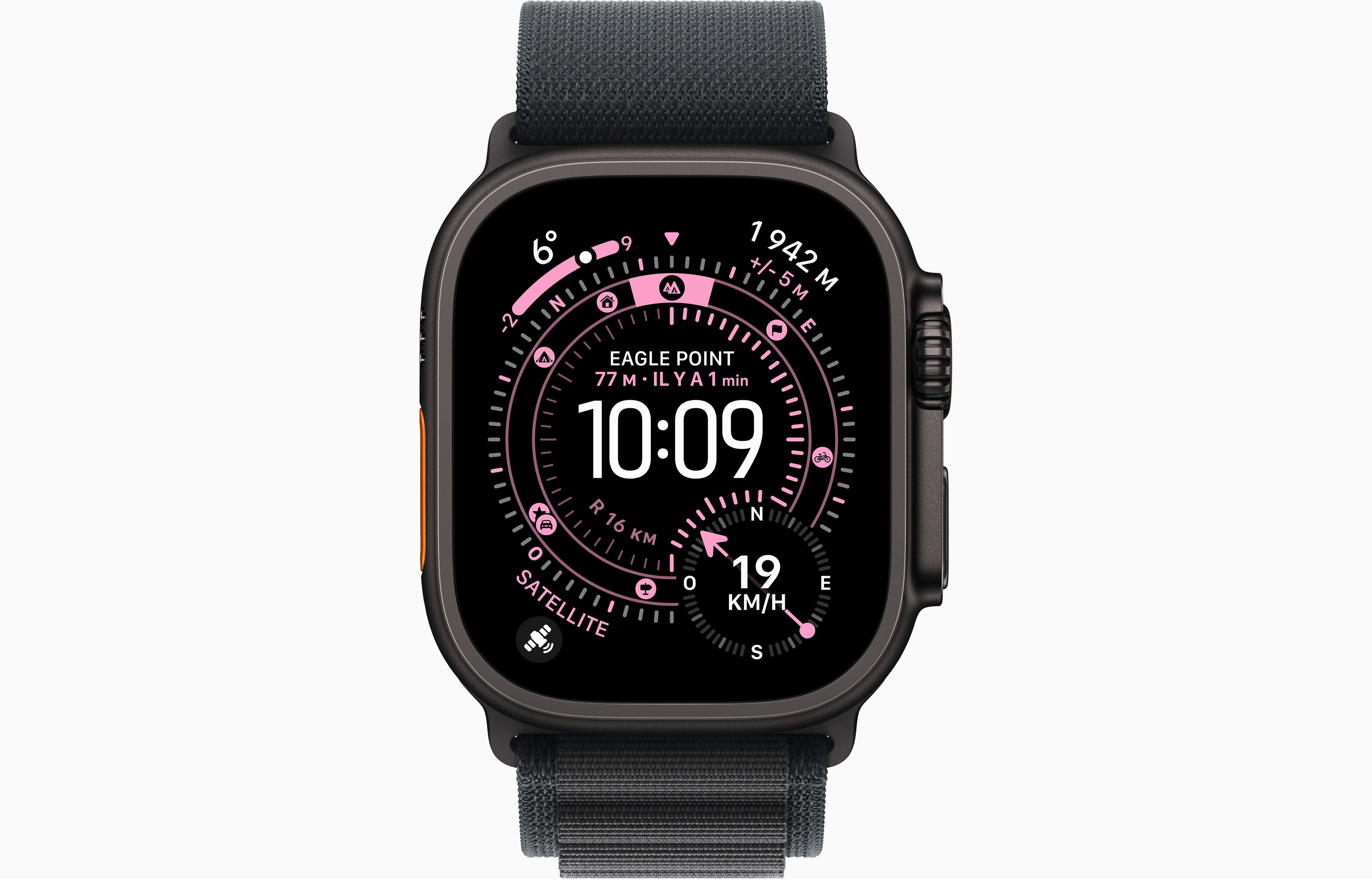 Apple Watch Ultra 3 – Komplett Schwarz mit Alpine Loop Armband
