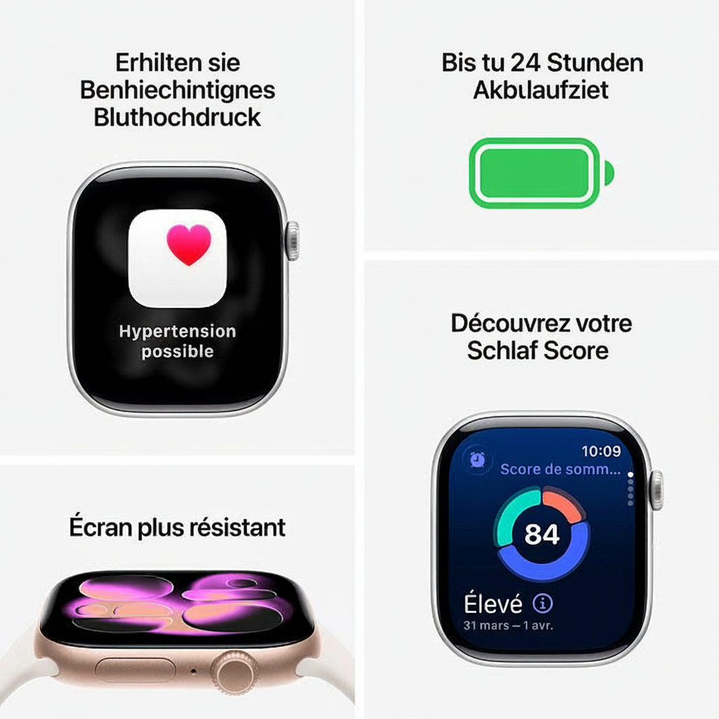 Apple Watch Series 11 - Aluminium | Rosa | Sportarmband Rosa