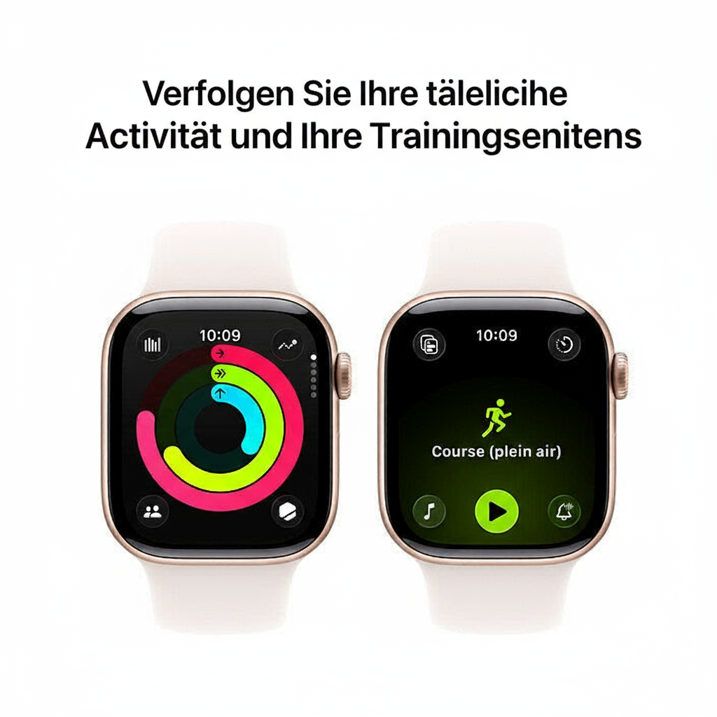 Apple Watch Series 11 - Aluminium | Rosa | Sportarmband Rosa